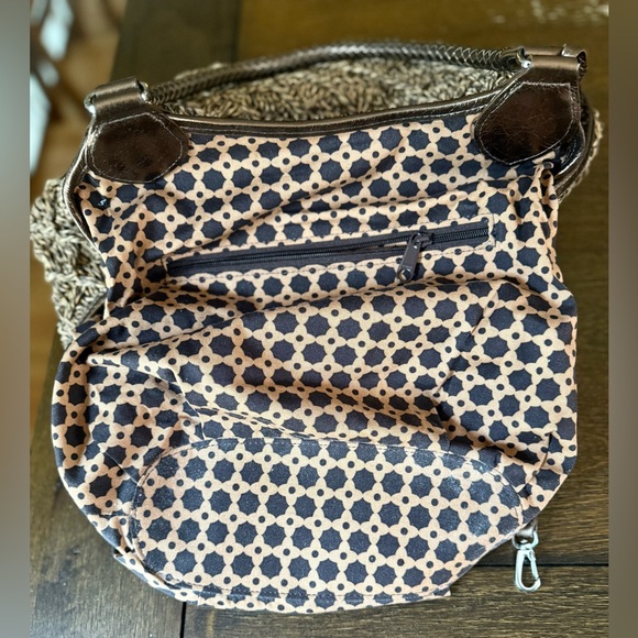 Brighton Femme Fatal Gretta Garbo Bronze Woven Shoulder Bag - Picture 12 of 14